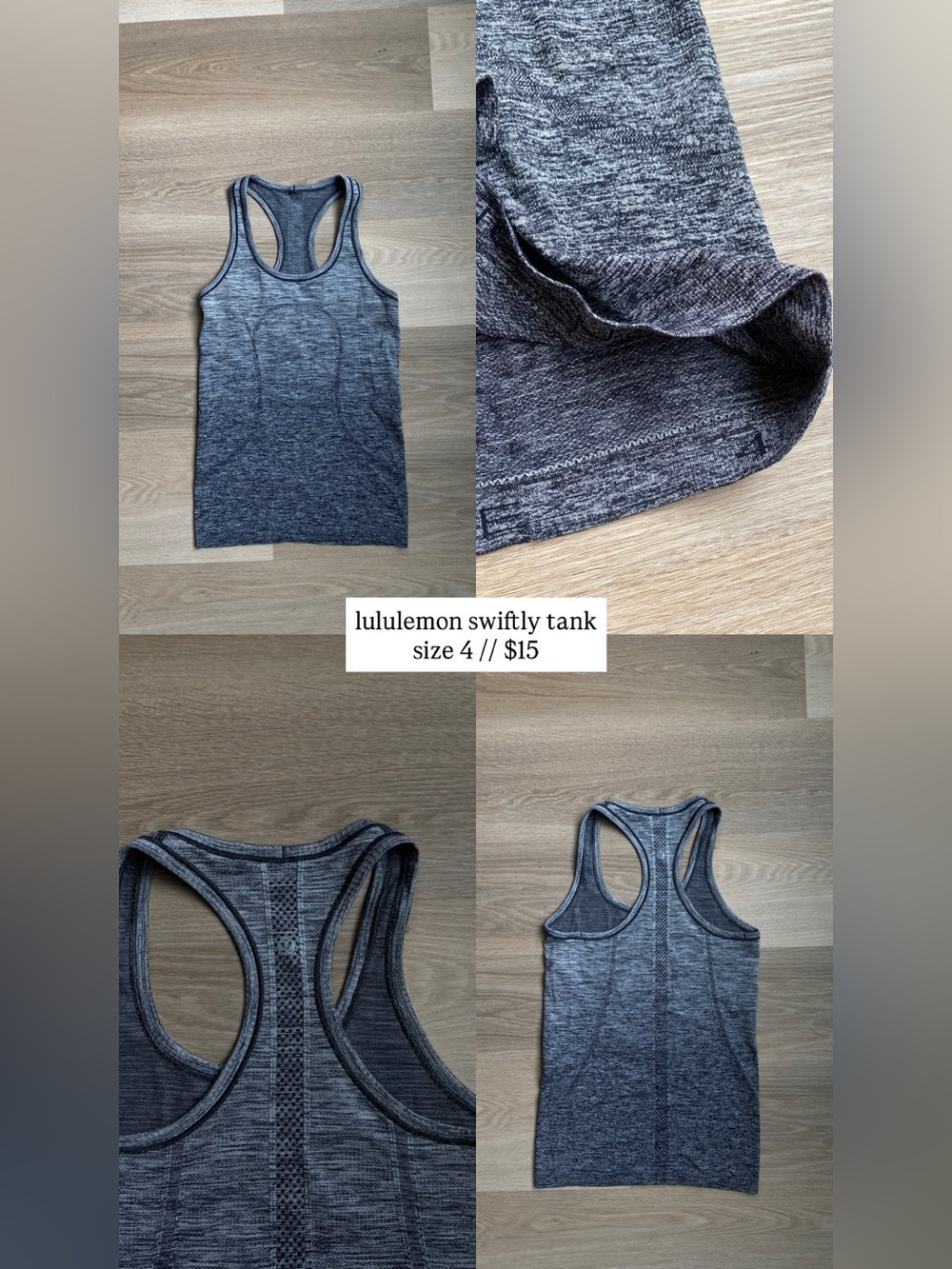 lululemon swiftly tank size 4